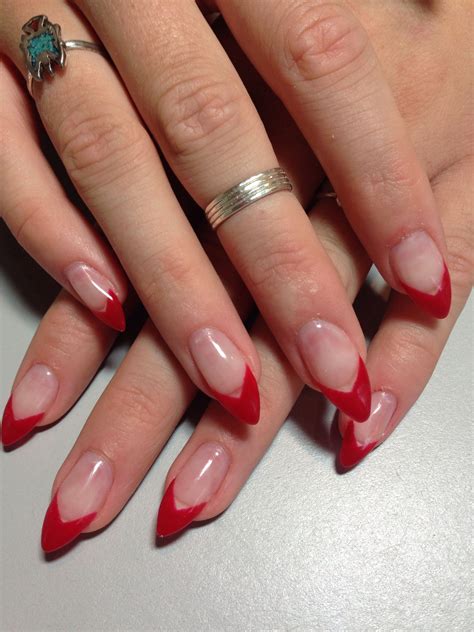 red french tip nails